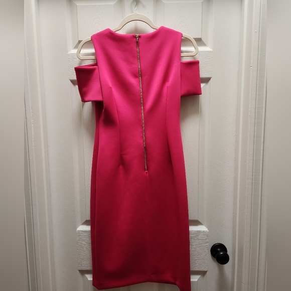 PINK CALVIN KLEIN Size 4 Cocktail Dress. Like NEW! - Picture 3 of 4